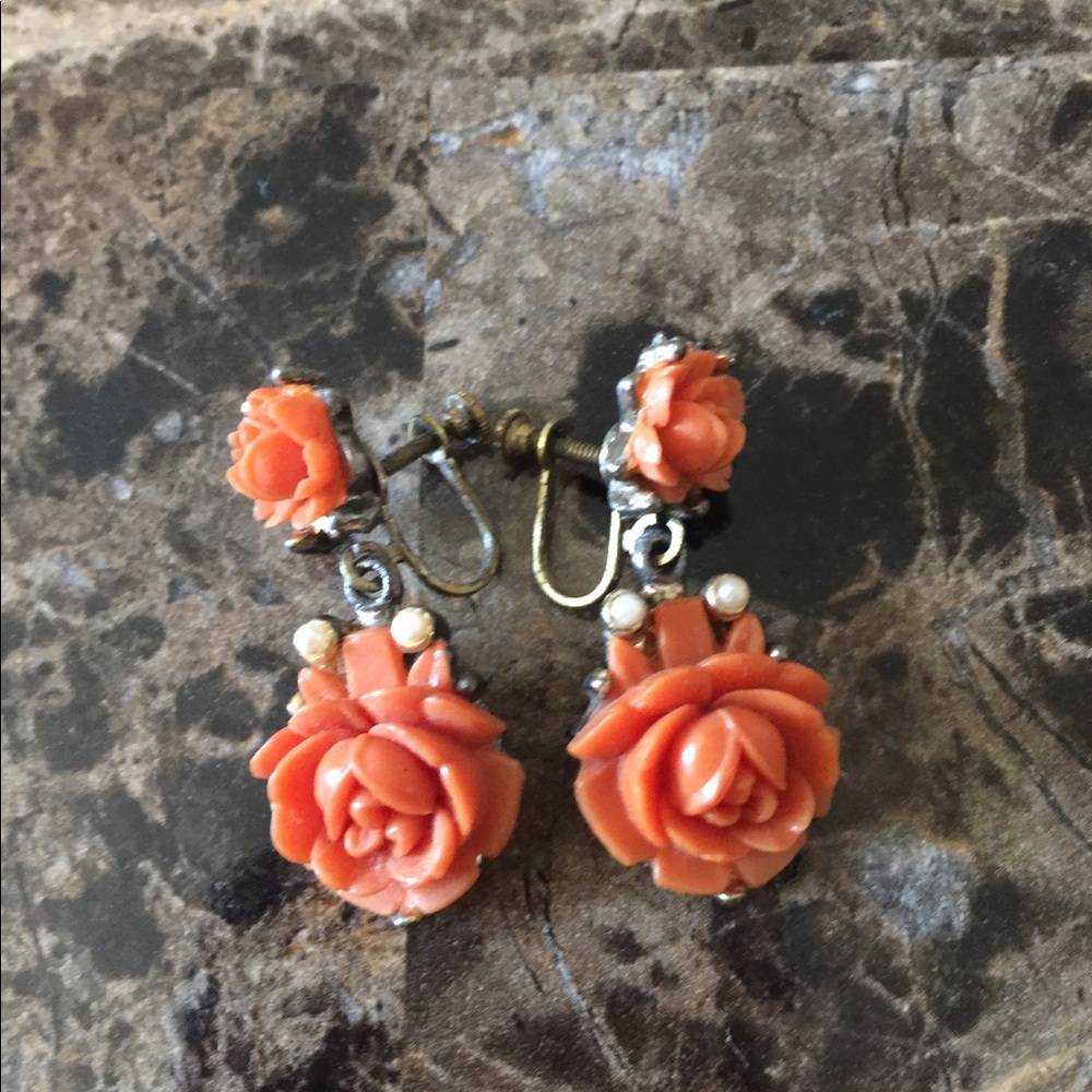 Vintage clip on earrings